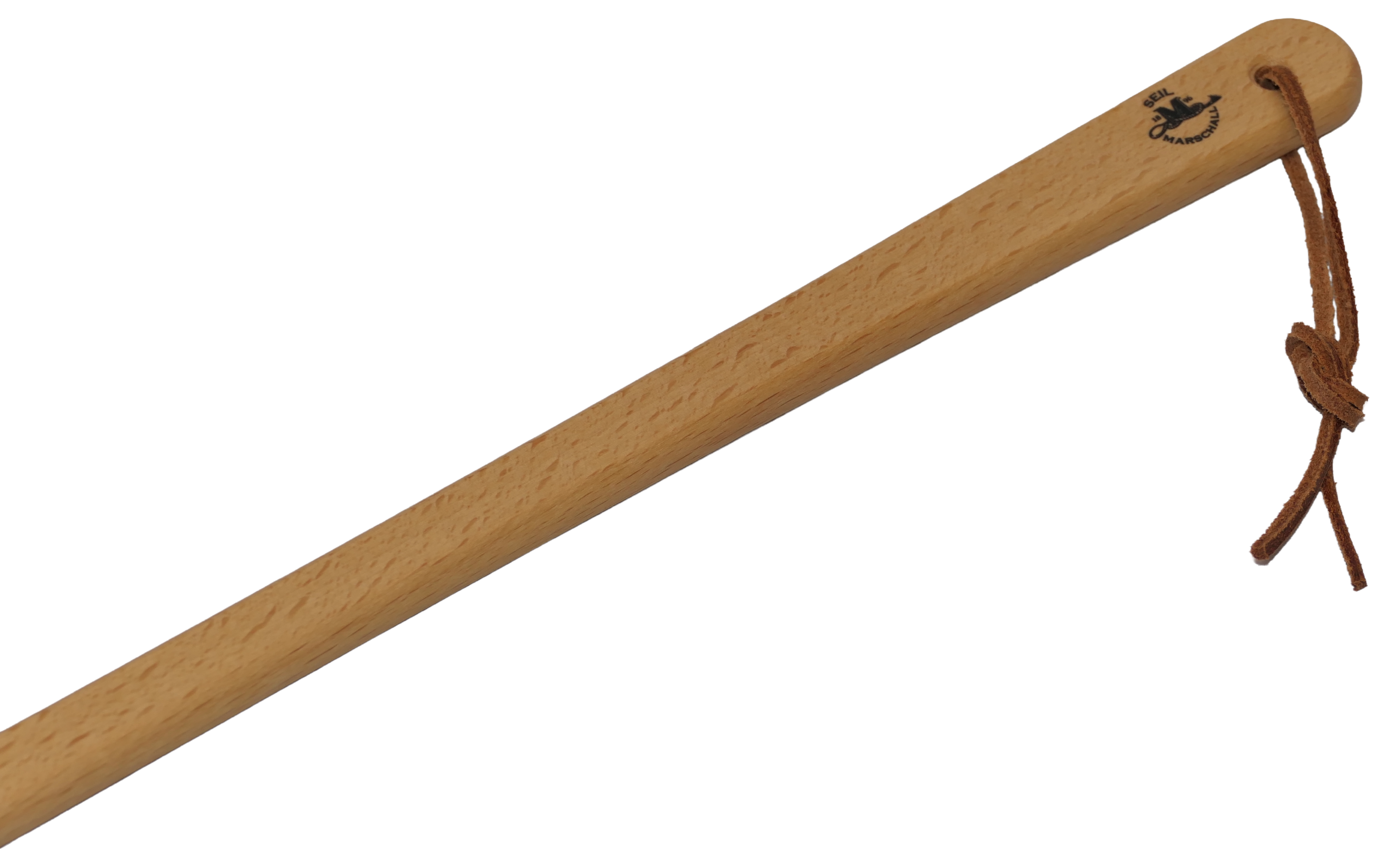 Sturdy shoehorn made of glazed beech wood (medium)
