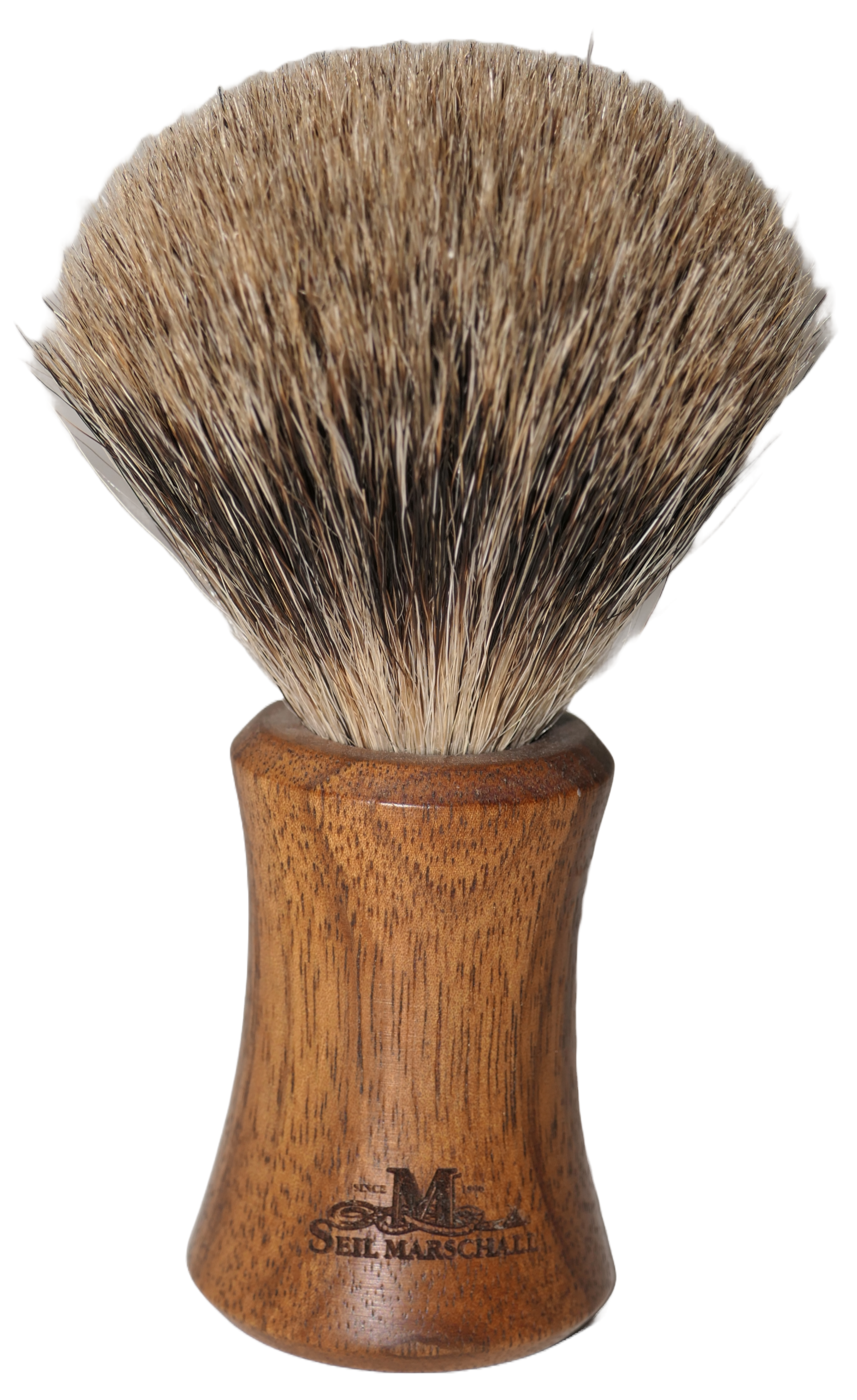 Shaving brush made from oakwood