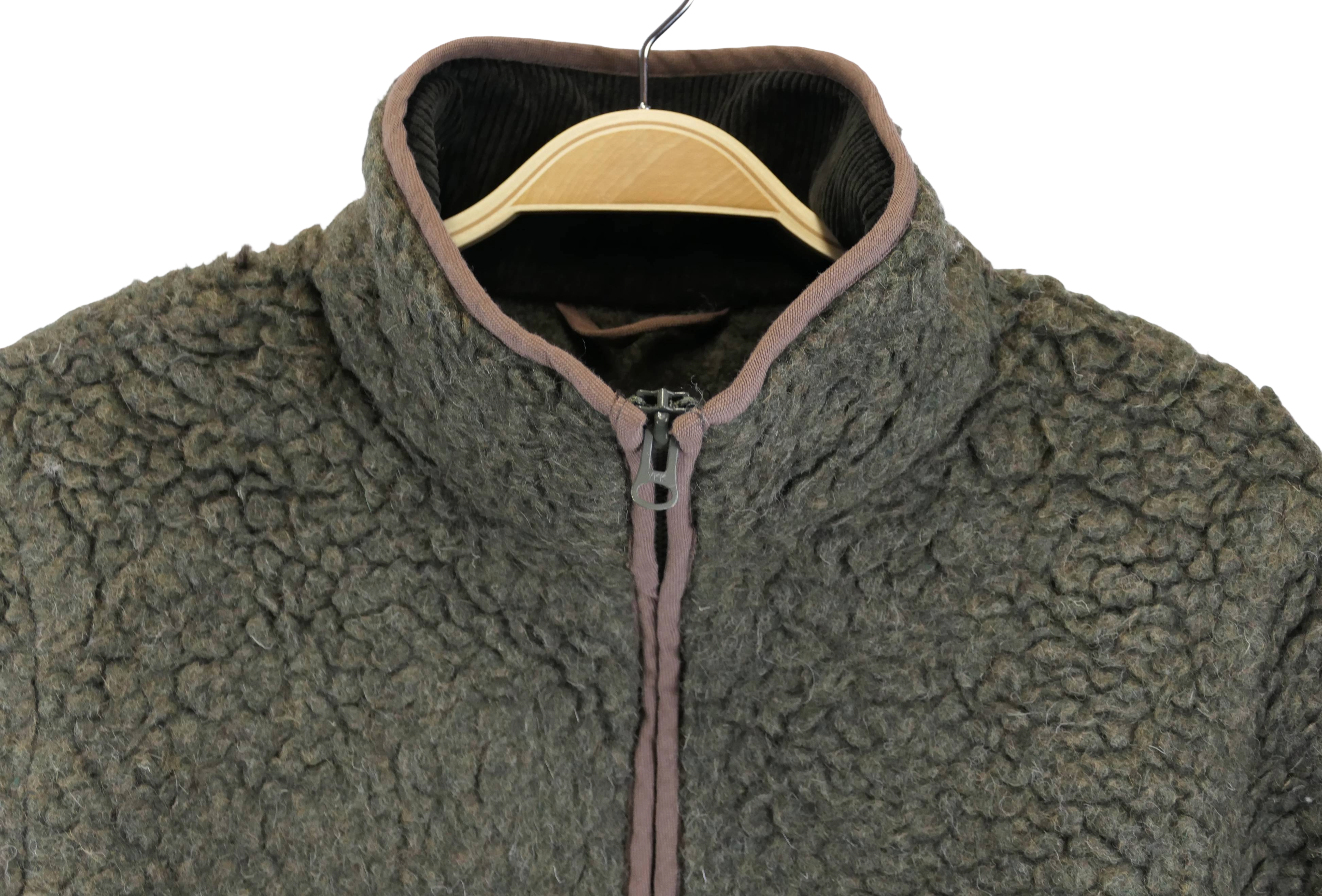 Washed Wool Pile Jacke (unisex)
