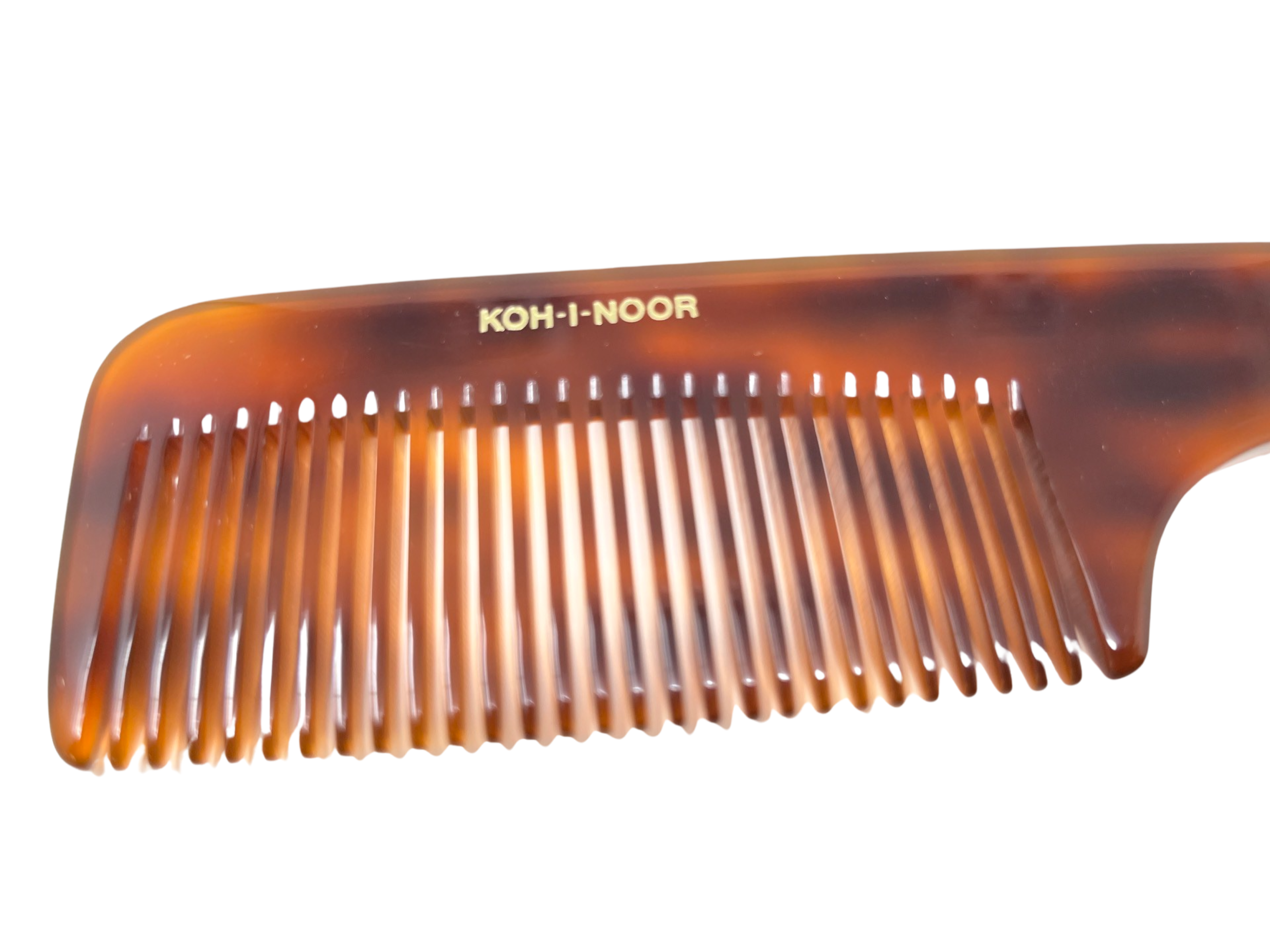Comb with handle (made from cellulose acetate)