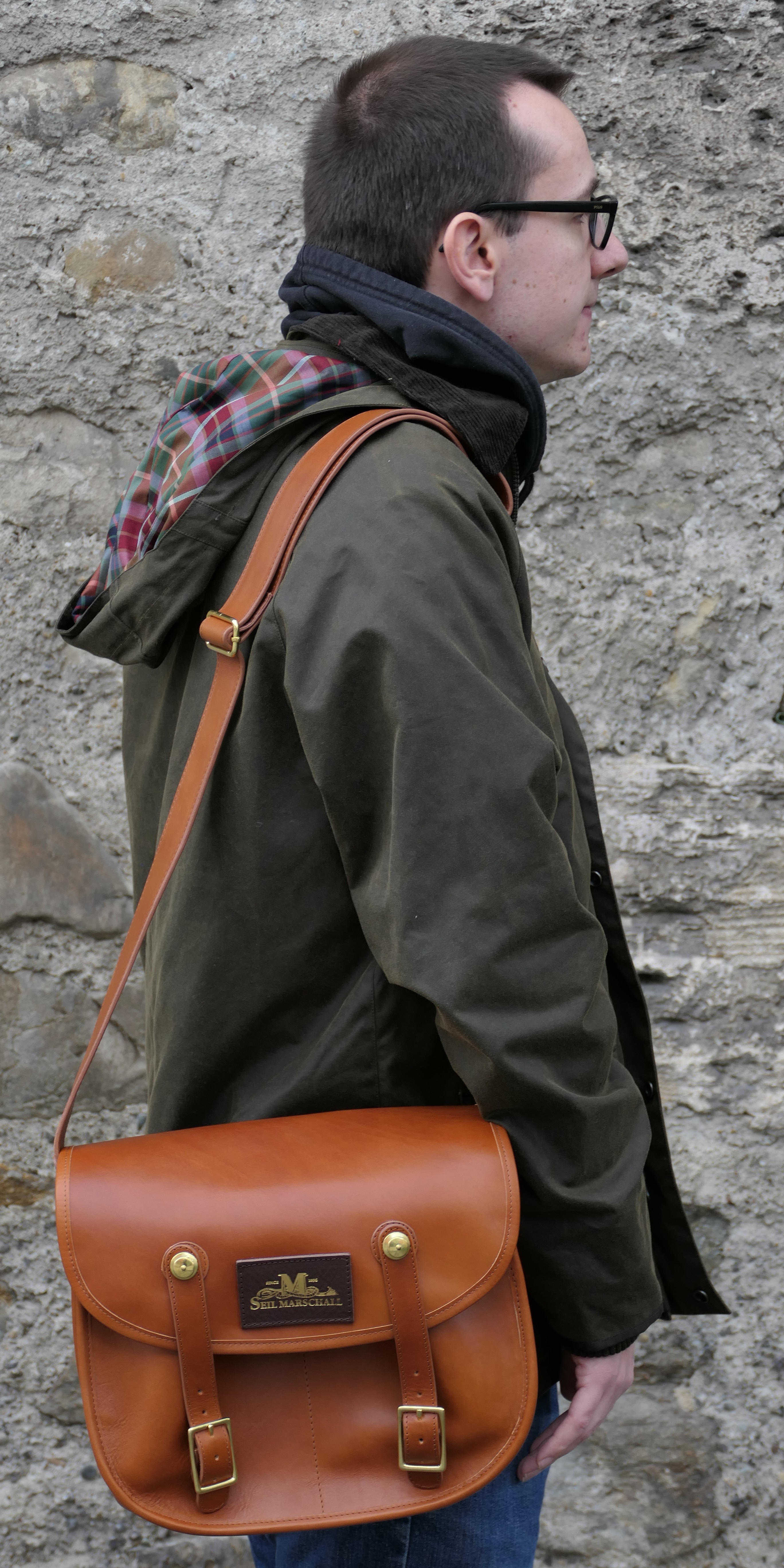 The Leather Field Bag