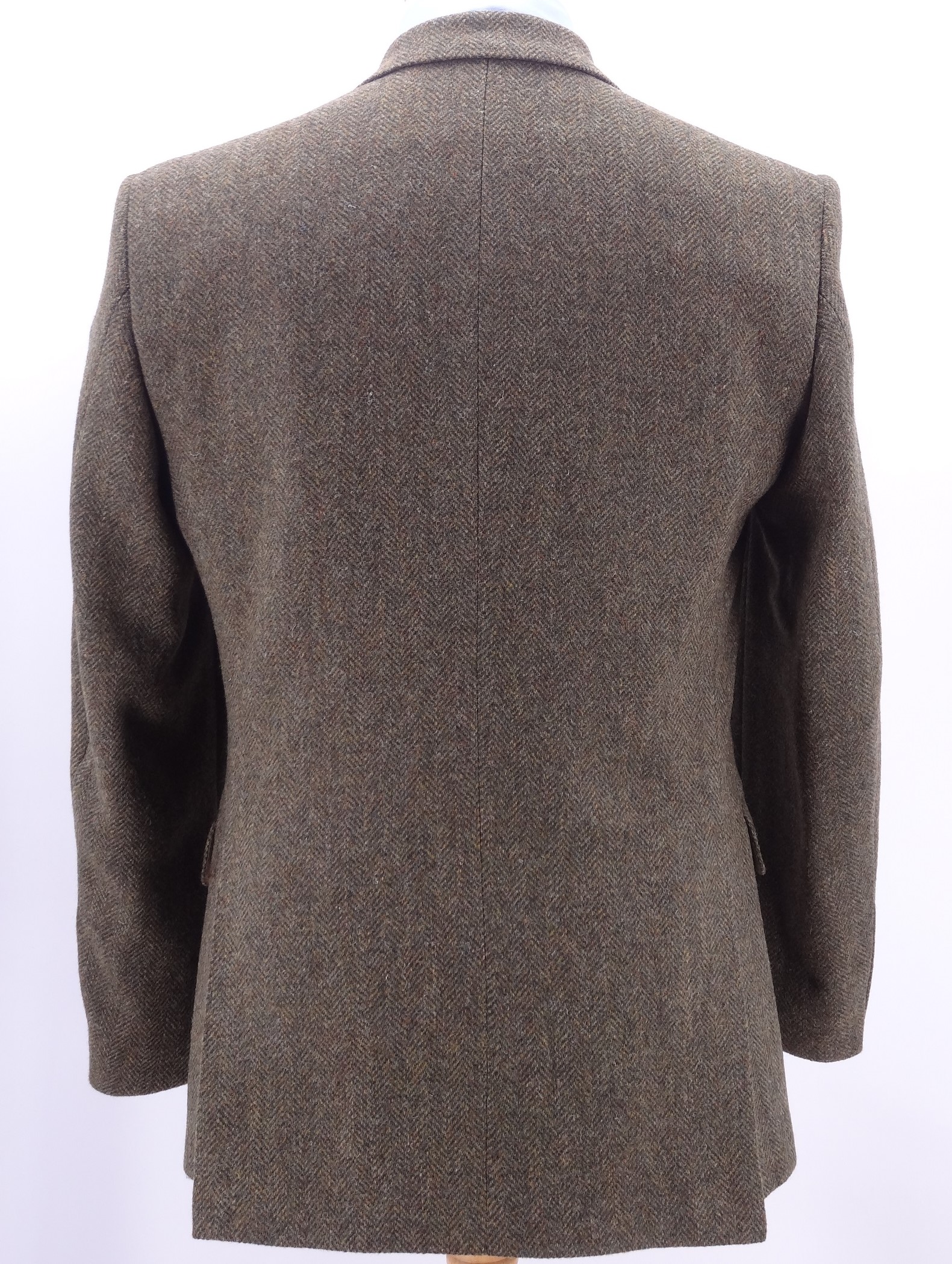 blue tweed overcoat