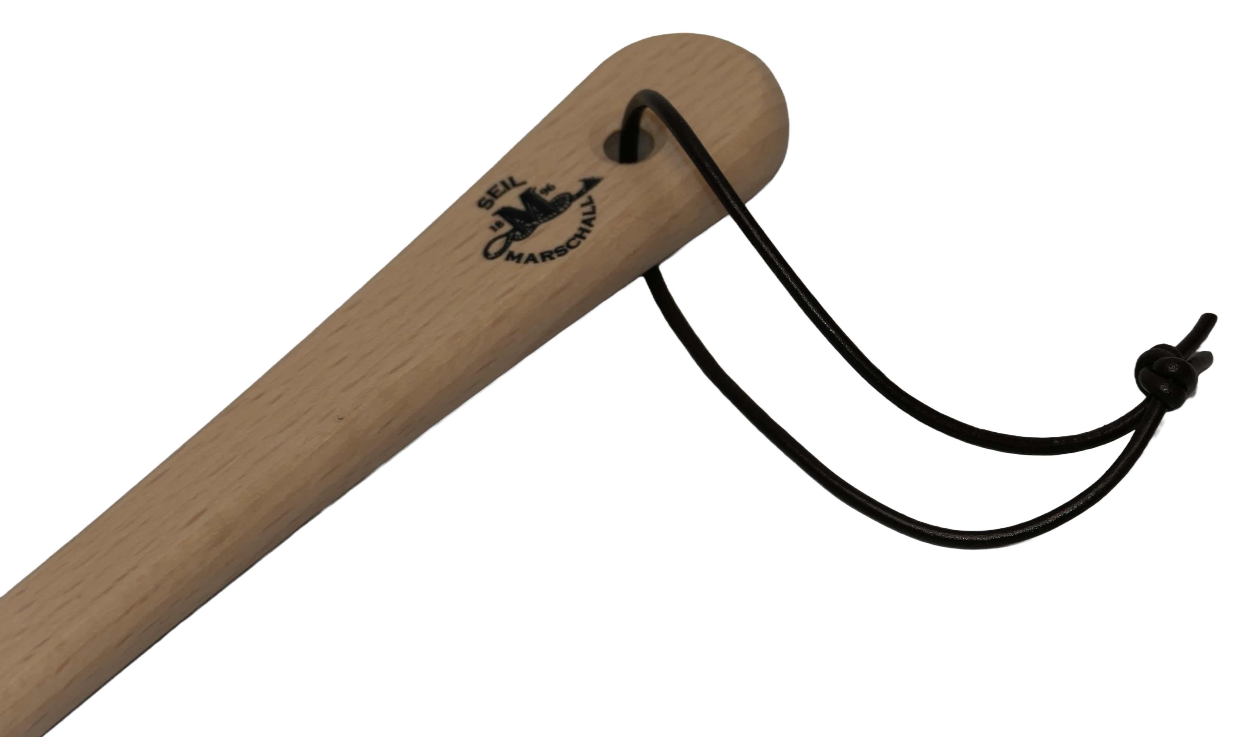 Sturdy shoehorn made of untreated beech wood (short)