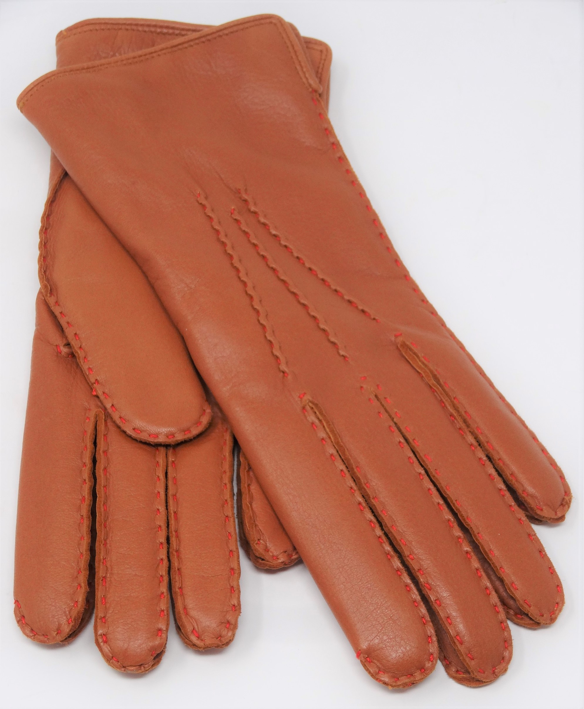 Ladies glove medium brown
