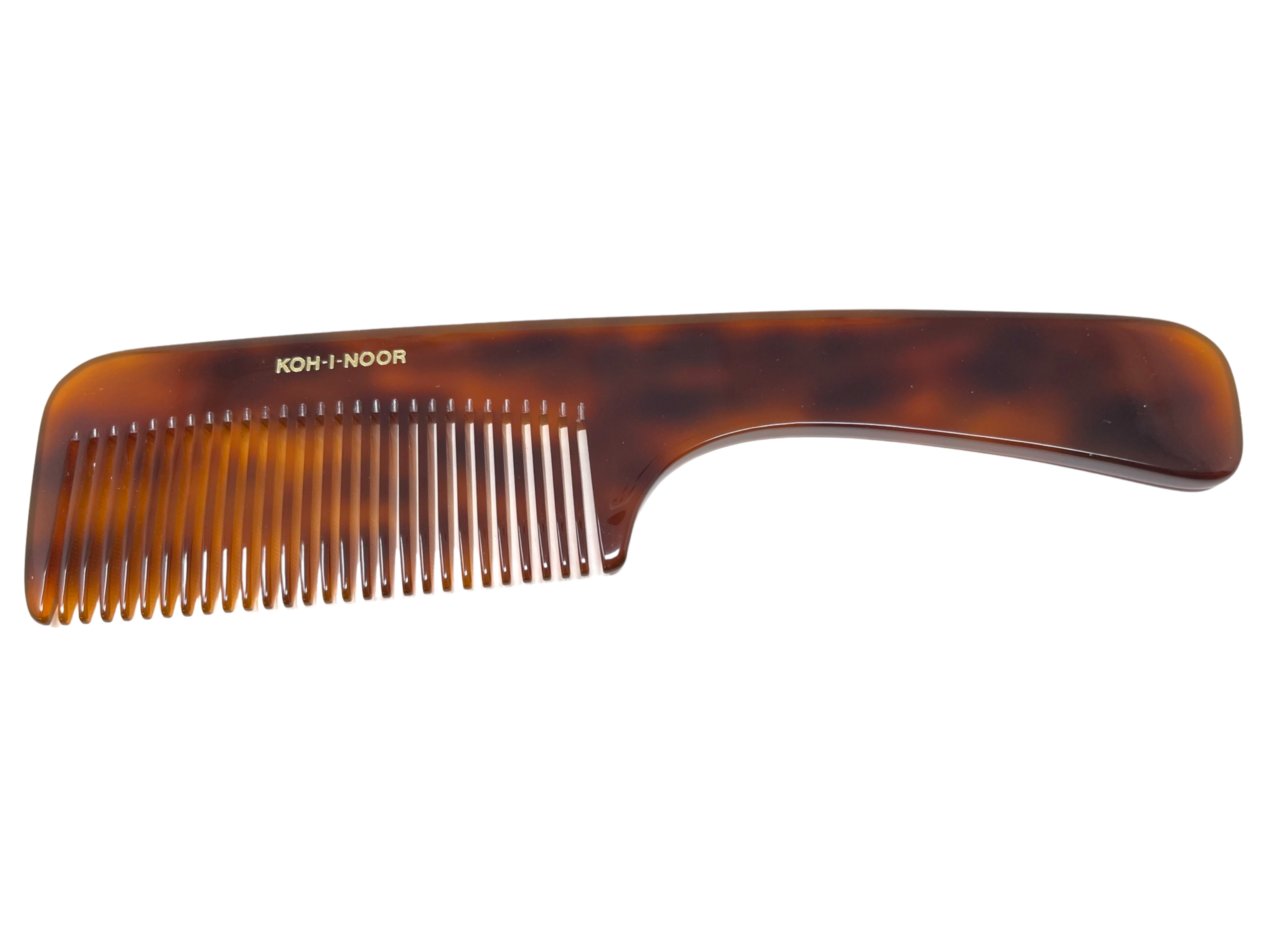 Comb with handle (made from cellulose acetate)